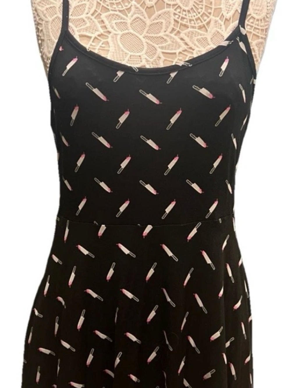 Cute Women’s Dress Hot Topic With Knife Pattern XL